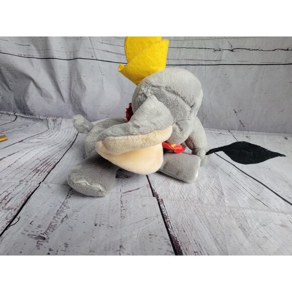 Walt Disney World Dumbo the Flying Elephant Stuffed Animal Plush w/ Feather 8in - Picture 7 of 9